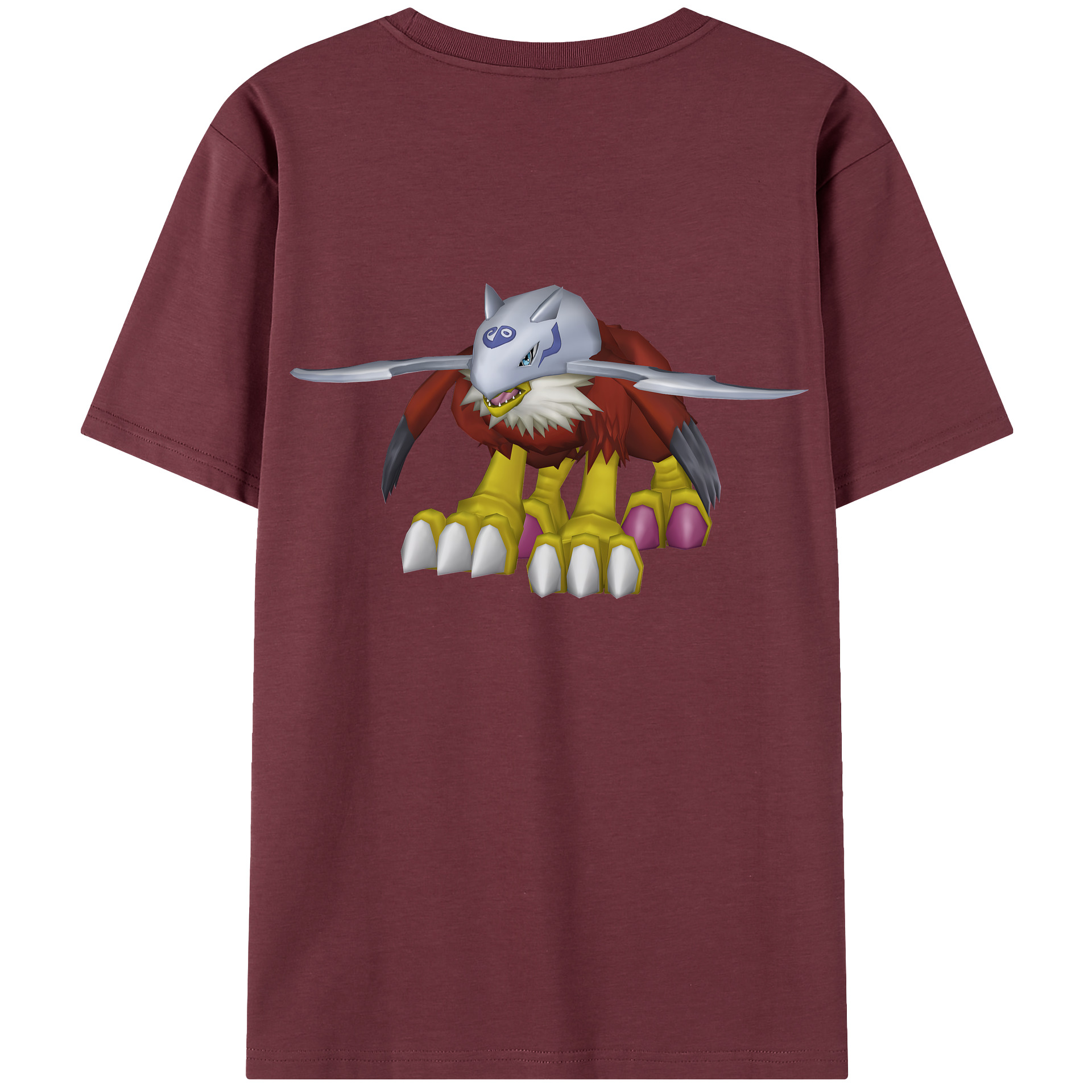 （画像用） Digimon デジタルモンスター/デジモン 綿100％半袖Tシャツ（背面プリント）